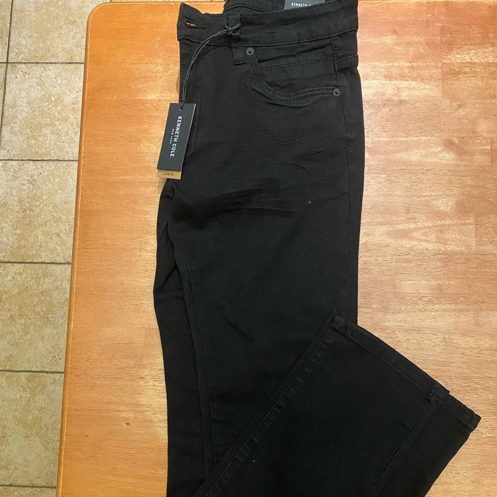 Kennth Cole black slim fit jeans!